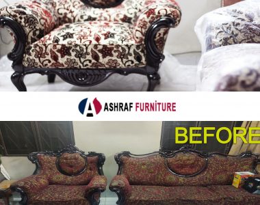 Victoria Sofa Repaired & Fabric Changed